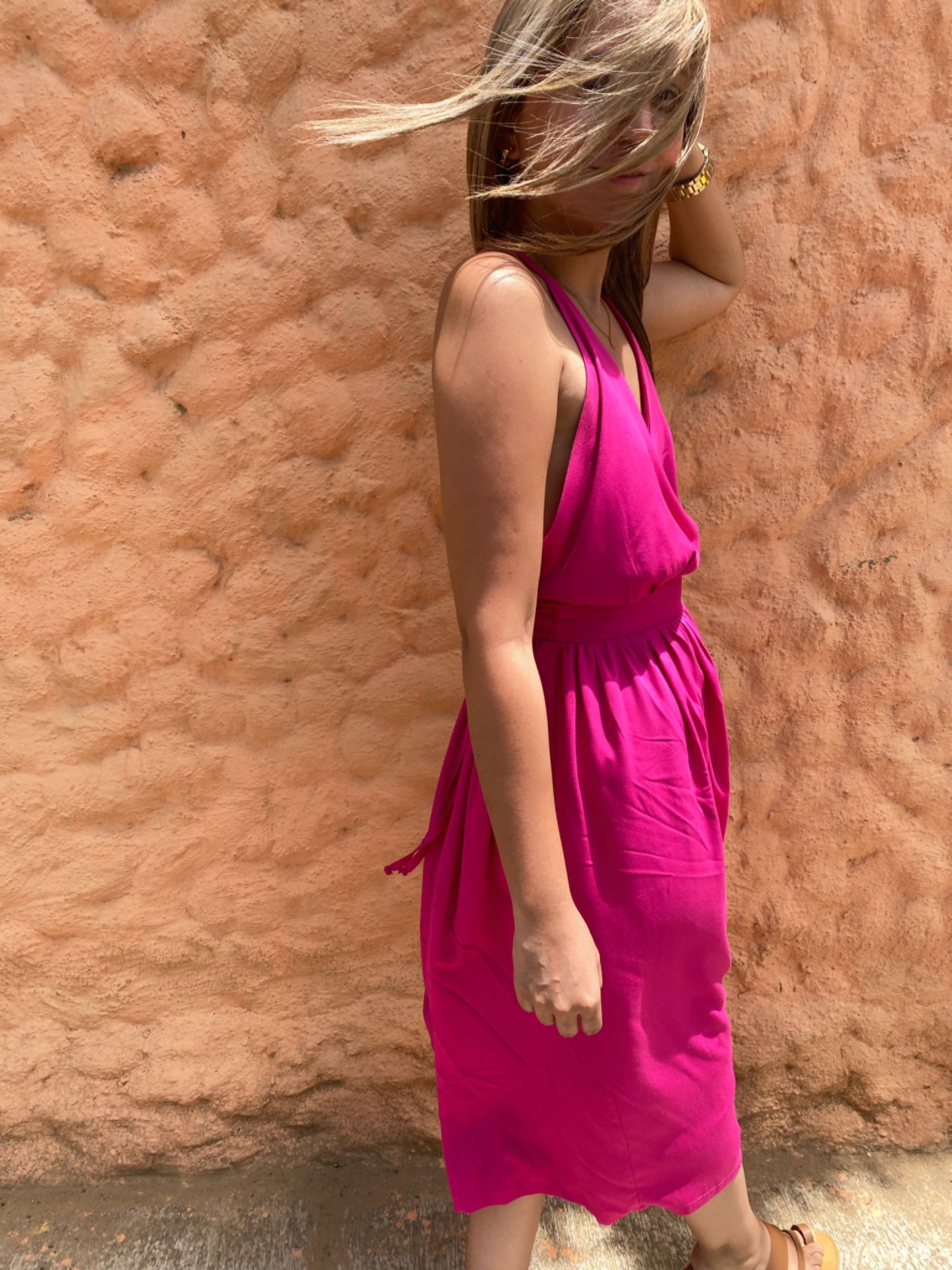 Caribean dress espalda cruzada