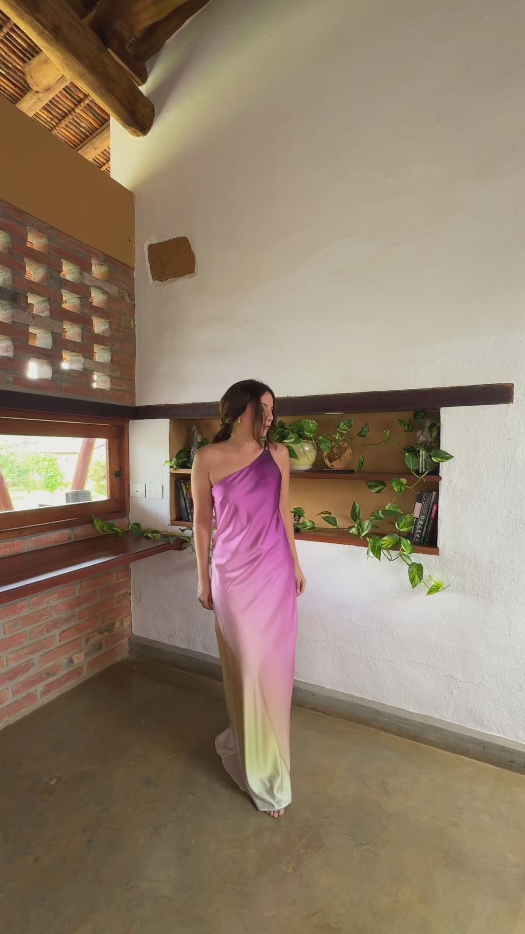 Sunset pink dress