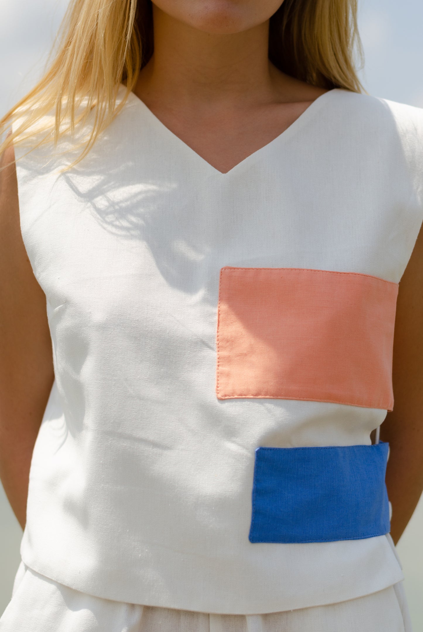 Blusa bahía azul-curuba